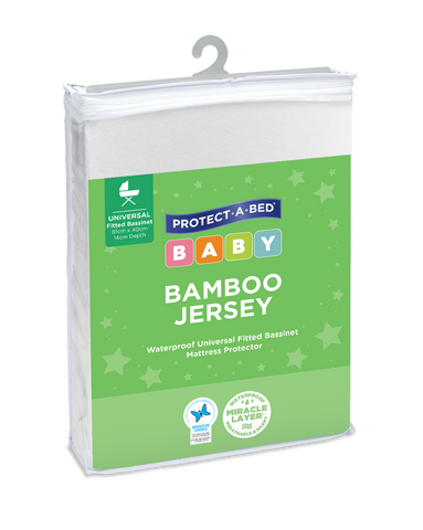 Bamboo Jersey® Fitted Bassinet Mattress Protectors